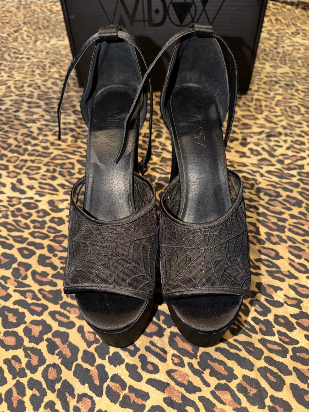 dollskill widow night crawler spider platform black heels